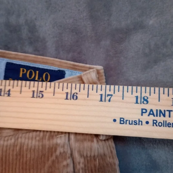 Polo Ralph Lauren Mens 36 Stretch Classic Fit Corduroy Pants Brown Chinos Preppy - Picture 5 of 16